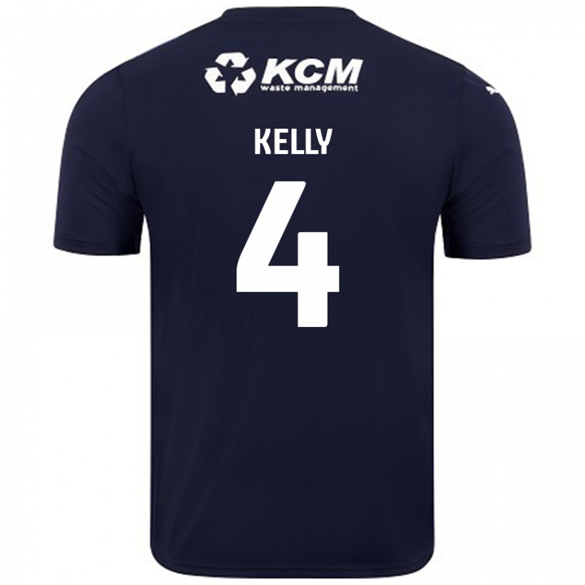 Kinderen Liam Kelly #4 Marineblauw Uitshirt Uittenue 2024/25 T-Shirt