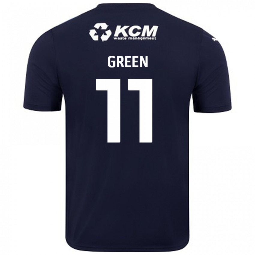 Kinderen Andre Green #11 Marineblauw Uitshirt Uittenue 2024/25 T-Shirt