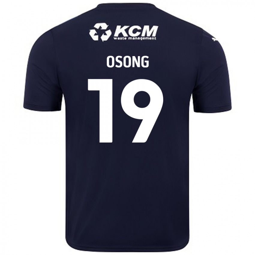 Kinderen Detlef Esapa Osong #19 Marineblauw Uitshirt Uittenue 2024/25 T-Shirt