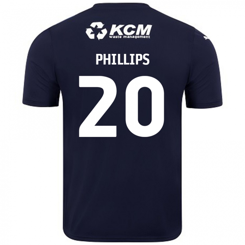 Kinderen Dillon Phillips #20 Marineblauw Uitshirt Uittenue 2024/25 T-Shirt