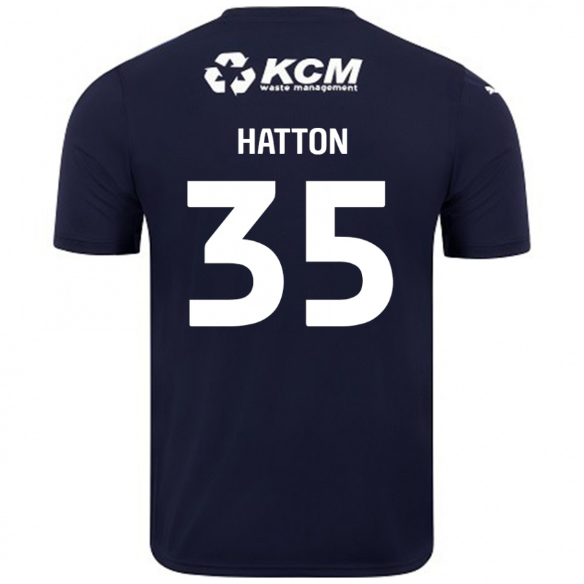 Kinderen Ben Hatton #35 Marineblauw Uitshirt Uittenue 2024/25 T-Shirt