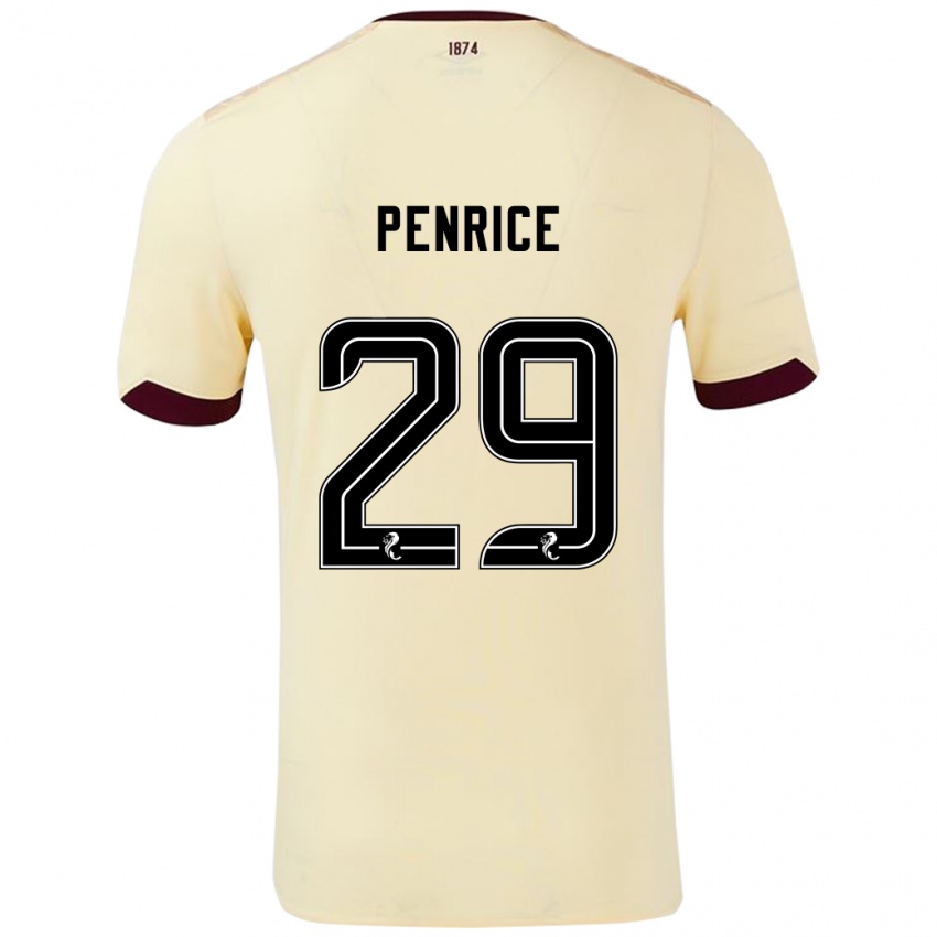 Kinderen James Penrice #29 Crème Bordeauxrood Uitshirt Uittenue 2024/25 T-Shirt