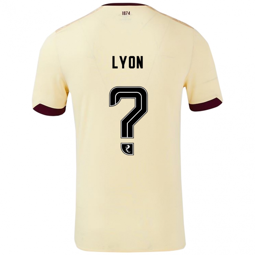 Kinderen Jack Lyon #0 Crème Bordeauxrood Uitshirt Uittenue 2024/25 T-Shirt