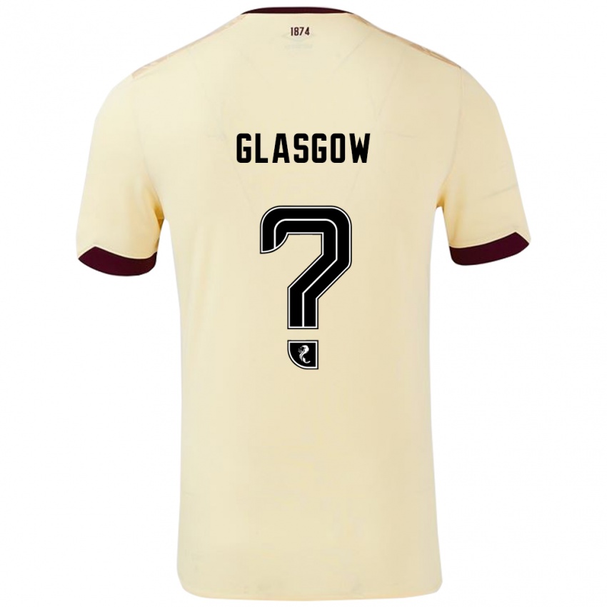 Kinderen Euan Glasgow #0 Crème Bordeauxrood Uitshirt Uittenue 2024/25 T-Shirt