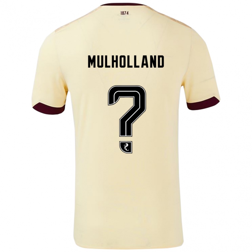 Kinderen James Mulholland #0 Crème Bordeauxrood Uitshirt Uittenue 2024/25 T-Shirt