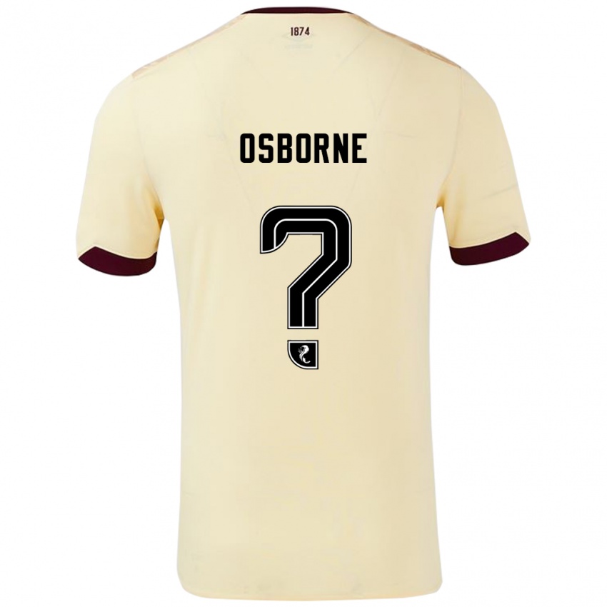 Kinderen Alfie Osborne #0 Crème Bordeauxrood Uitshirt Uittenue 2024/25 T-Shirt