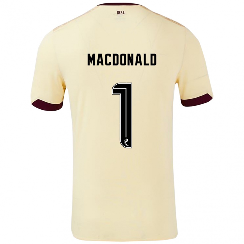 Kinderen Jamie Macdonald #1 Crème Bordeauxrood Uitshirt Uittenue 2024/25 T-Shirt