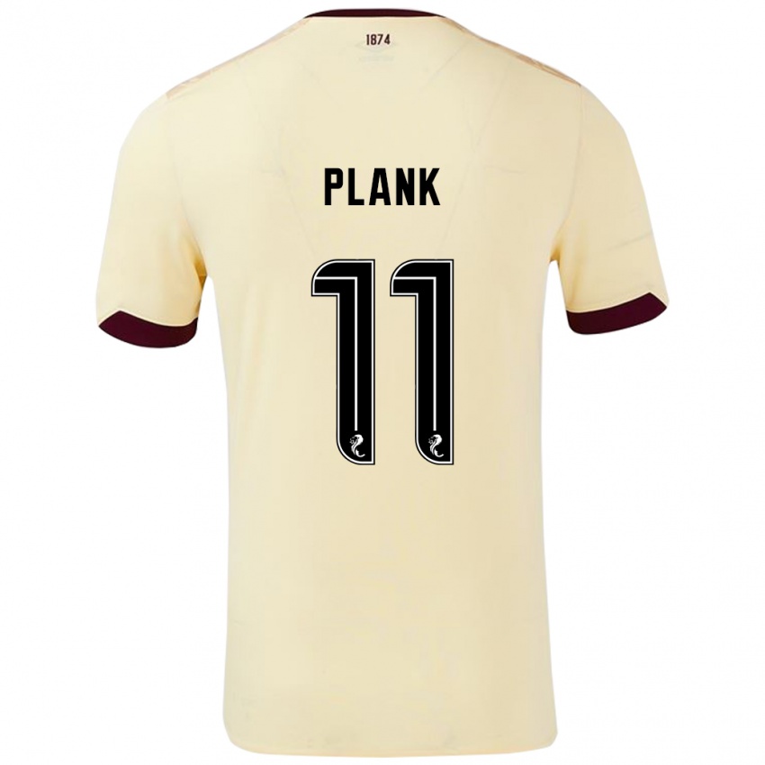 Kinderen Dom Plank #11 Crème Bordeauxrood Uitshirt Uittenue 2024/25 T-Shirt