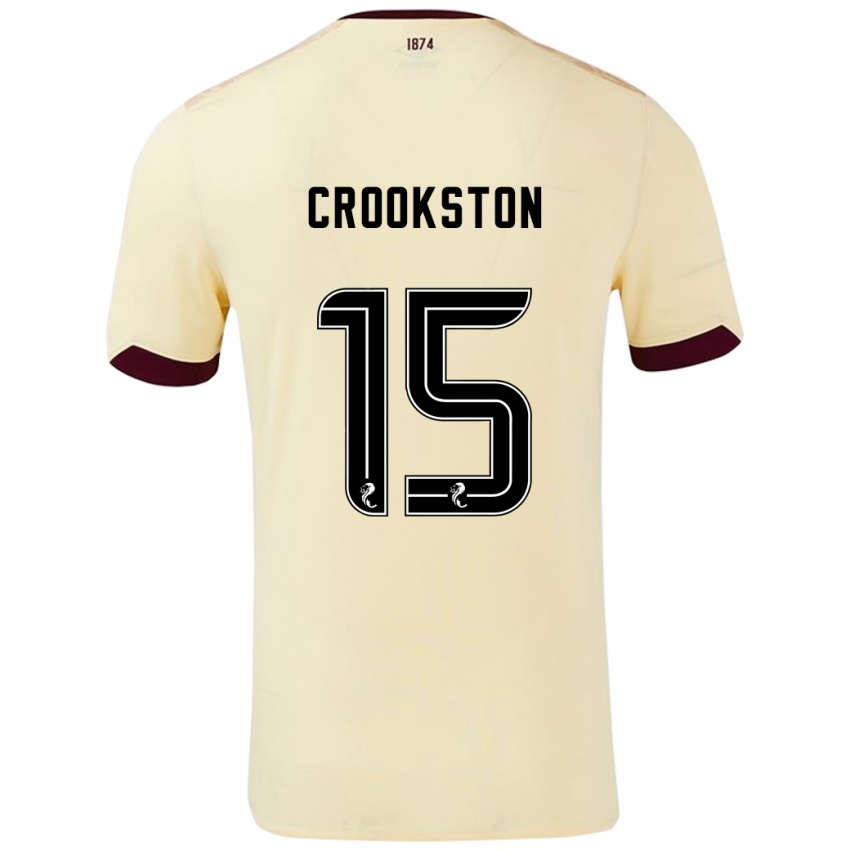 Kinderen Gregor Crookston #15 Crème Bordeauxrood Uitshirt Uittenue 2024/25 T-Shirt