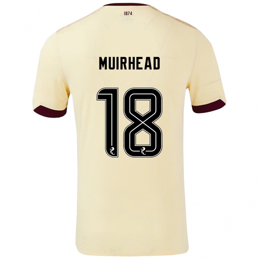 Kinderen Owen Muirhead #18 Crème Bordeauxrood Uitshirt Uittenue 2024/25 T-Shirt