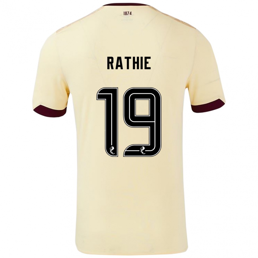 Kinderen Luke Rathie #19 Crème Bordeauxrood Uitshirt Uittenue 2024/25 T-Shirt