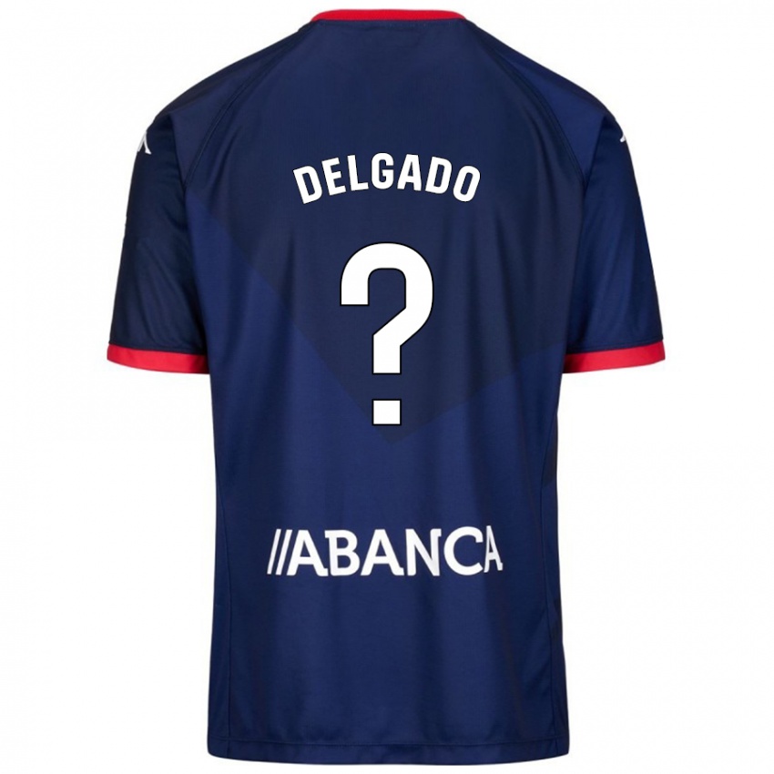 Kinderen Álex Delgado #0 Marineblauw Uitshirt Uittenue 2024/25 T-Shirt