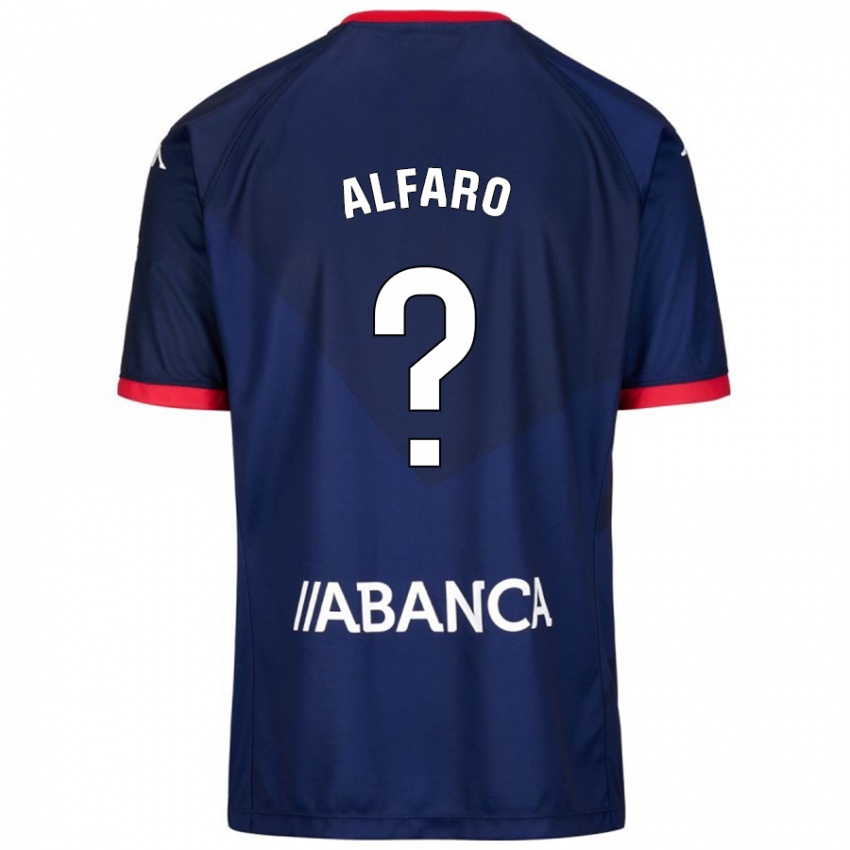 Kinderen Alejandro Alfaro #12 Marineblauw Uitshirt Uittenue 2024/25 T-Shirt