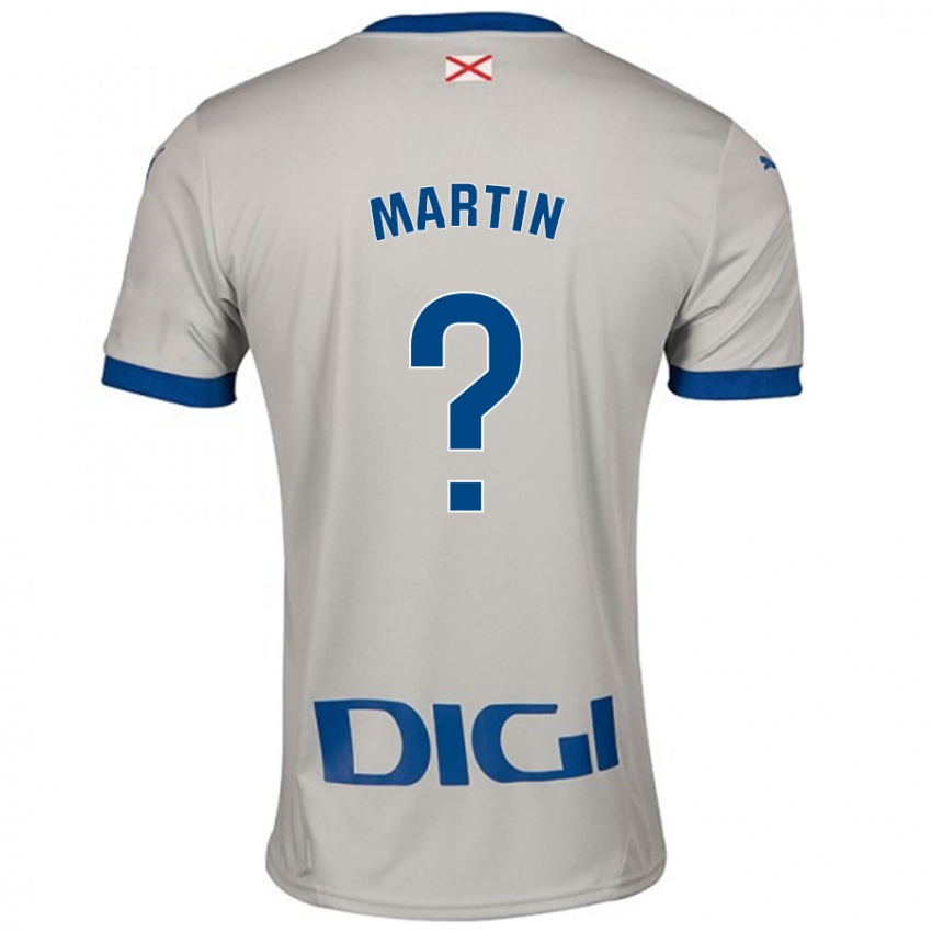 Kinderen Carlos Martin #0 Lichtgrijs Uitshirt Uittenue 2024/25 T-Shirt