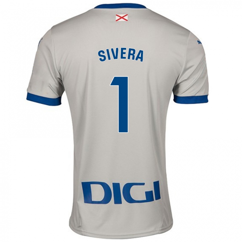 Kinderen Antonio Sivera #1 Lichtgrijs Uitshirt Uittenue 2024/25 T-Shirt