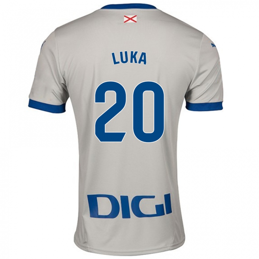 Kinderen Luka Romero #20 Lichtgrijs Uitshirt Uittenue 2024/25 T-Shirt