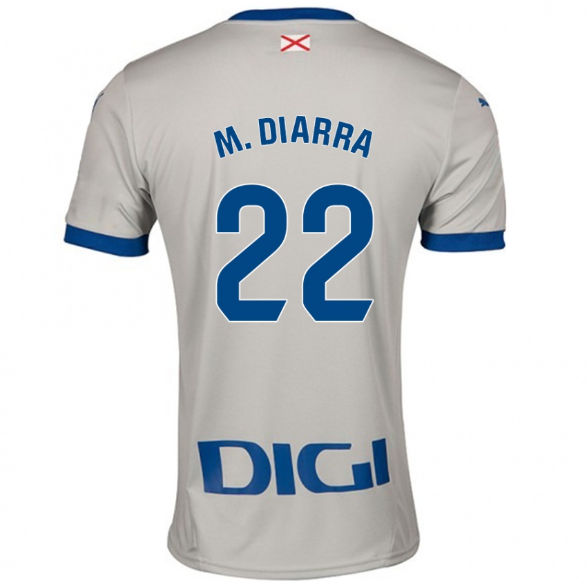 Kinderen Moussa Diarra #22 Lichtgrijs Uitshirt Uittenue 2024/25 T-Shirt