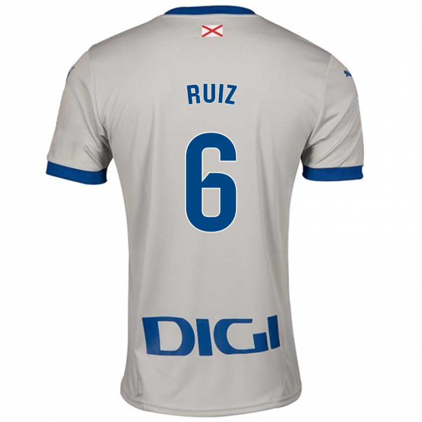 Kinderen Markel Ruiz #6 Lichtgrijs Uitshirt Uittenue 2024/25 T-Shirt