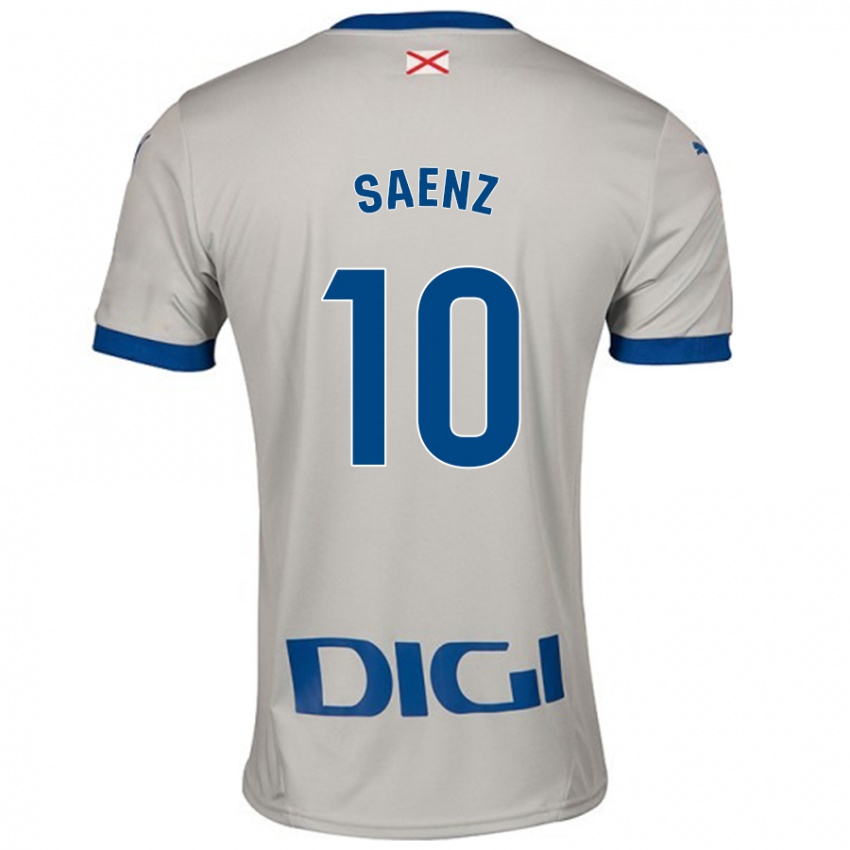 Kinderen Iñaki Saenz #10 Lichtgrijs Uitshirt Uittenue 2024/25 T-Shirt