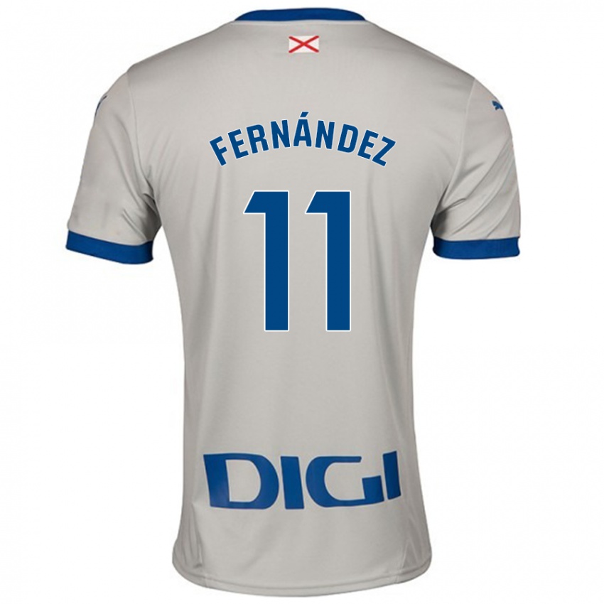 Kinderen Imanol Fernández #11 Lichtgrijs Uitshirt Uittenue 2024/25 T-Shirt