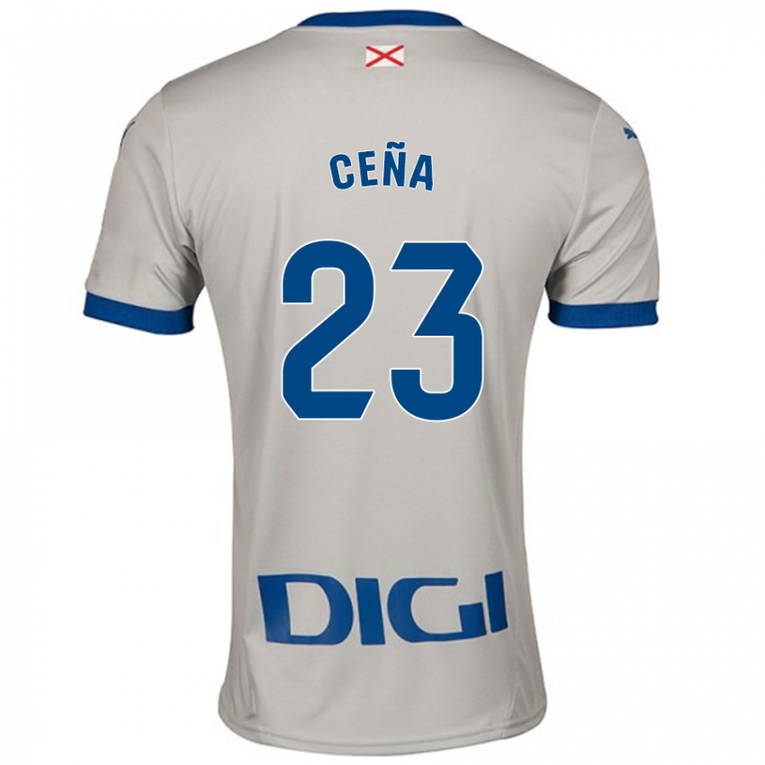 Kinderen Marcos Ceña #23 Lichtgrijs Uitshirt Uittenue 2024/25 T-Shirt