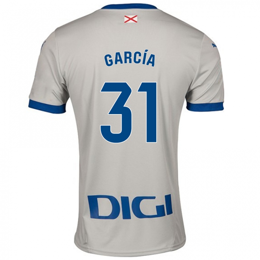 Kinderen Gaizka García #31 Lichtgrijs Uitshirt Uittenue 2024/25 T-Shirt