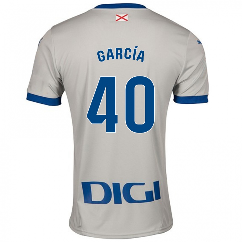 Kinderen Álvaro García #40 Lichtgrijs Uitshirt Uittenue 2024/25 T-Shirt