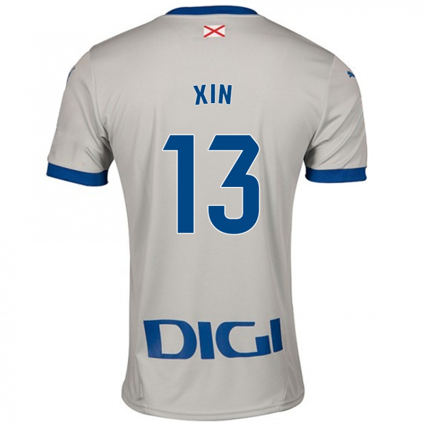 Kinderen Jana Xin #13 Lichtgrijs Uitshirt Uittenue 2024/25 T-Shirt