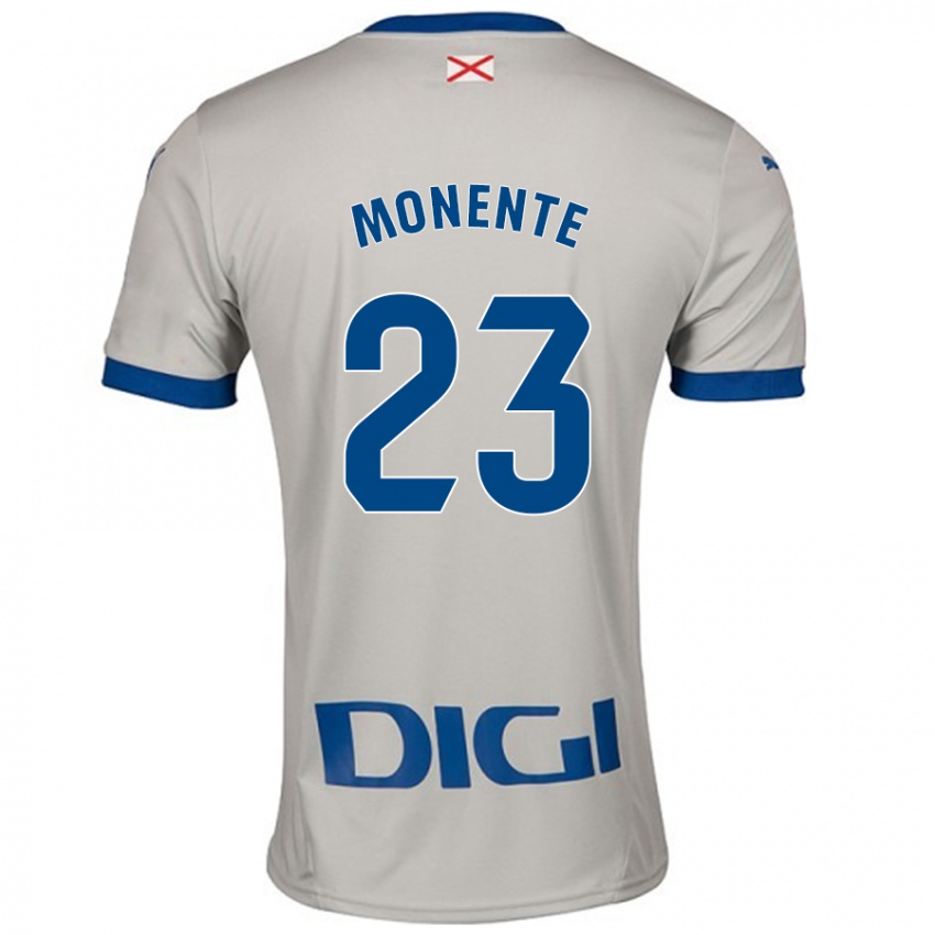 Kinderen Leyre Monente #23 Lichtgrijs Uitshirt Uittenue 2024/25 T-Shirt