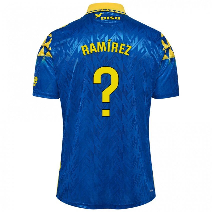 Kinderen Daniel Ramírez #0 Blauw Geel Uitshirt Uittenue 2024/25 T-Shirt