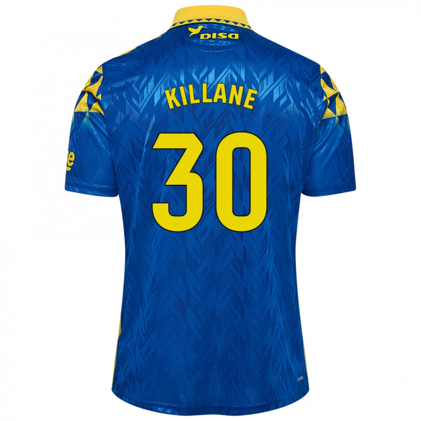 Kinderen Álvaro Killane #30 Blauw Geel Uitshirt Uittenue 2024/25 T-Shirt