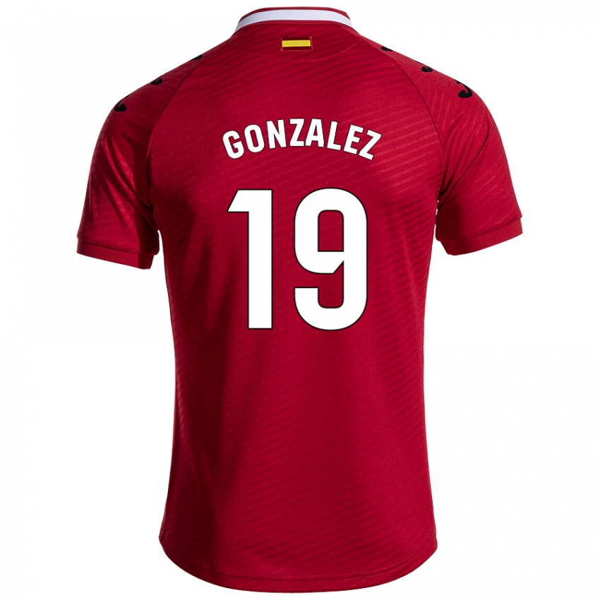 Kinderen Peter Gonzalez #19 Donkerrood Uitshirt Uittenue 2024/25 T-Shirt