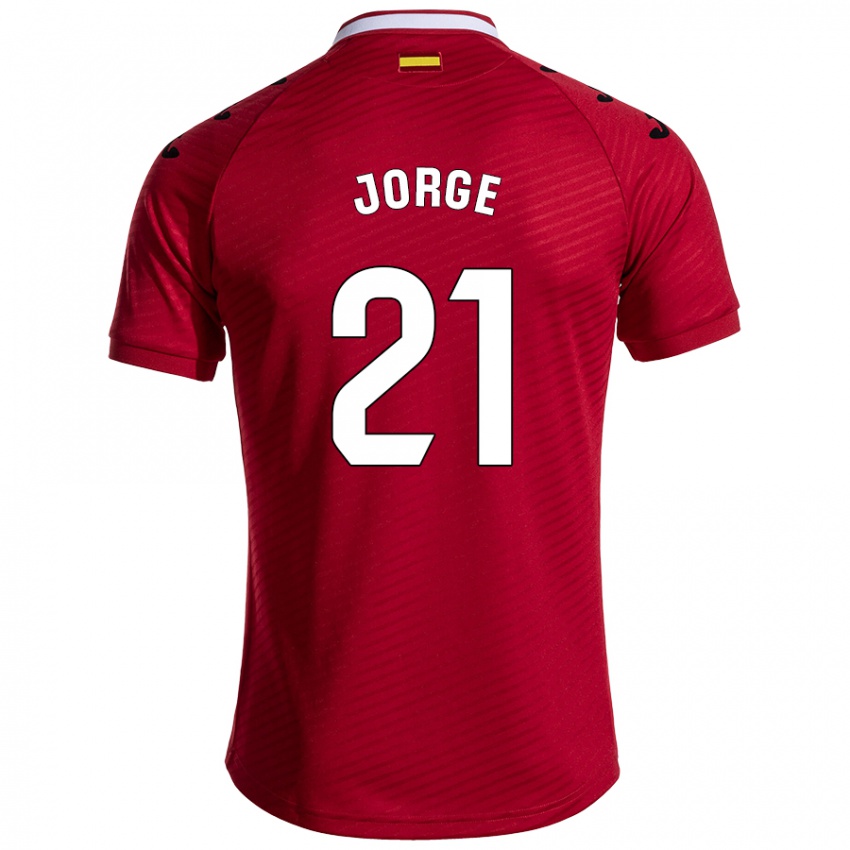 Kinderen Jeremy Jorge #21 Donkerrood Uitshirt Uittenue 2024/25 T-Shirt