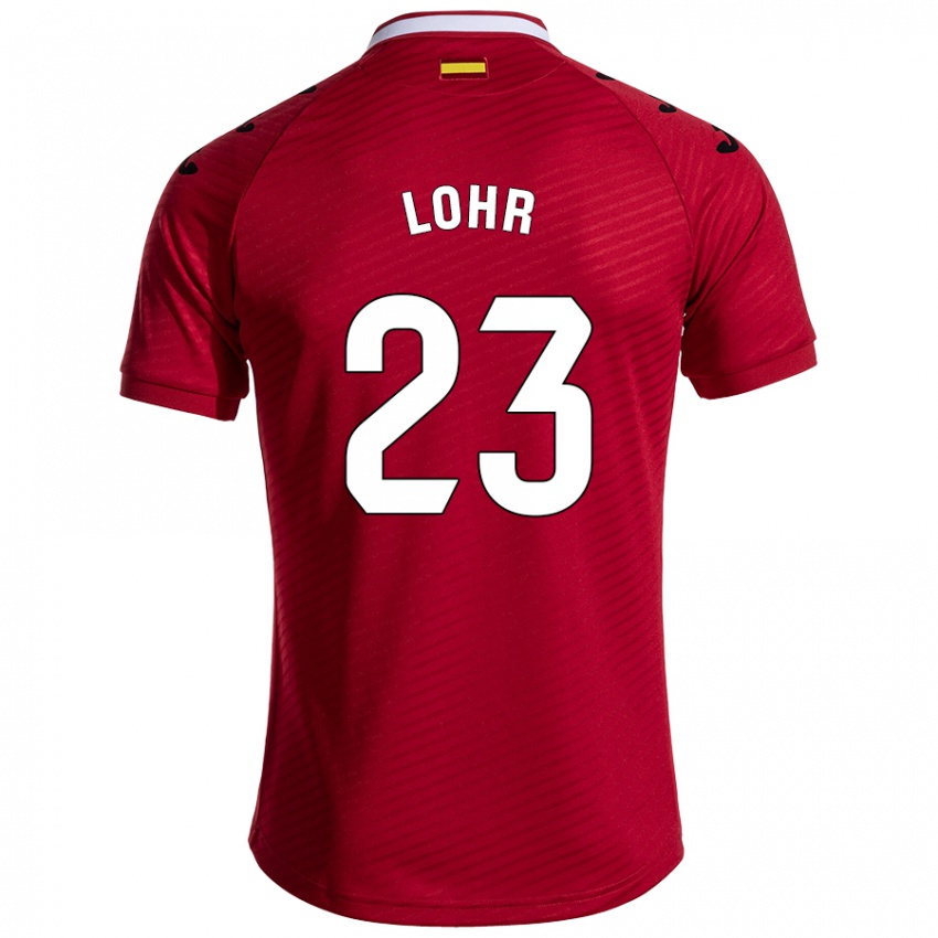 Kinderen Luca Lohr #23 Donkerrood Uitshirt Uittenue 2024/25 T-Shirt