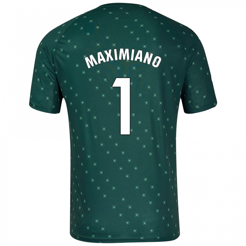 Kinderen Luís Maximiano #1 Donkergroen Uitshirt Uittenue 2024/25 T-Shirt