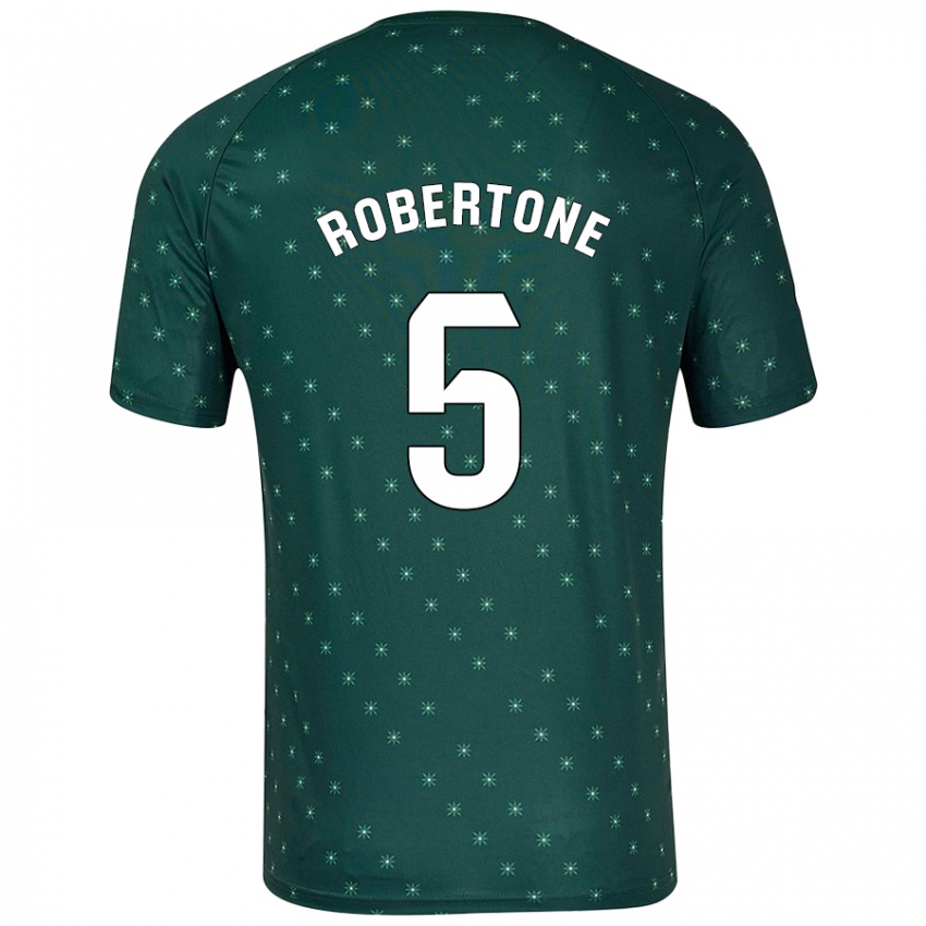 Kinderen Lucas Robertone #5 Donkergroen Uitshirt Uittenue 2024/25 T-Shirt