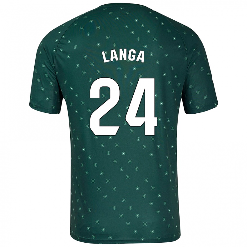 Kinderen Bruno Langa #24 Donkergroen Uitshirt Uittenue 2024/25 T-Shirt