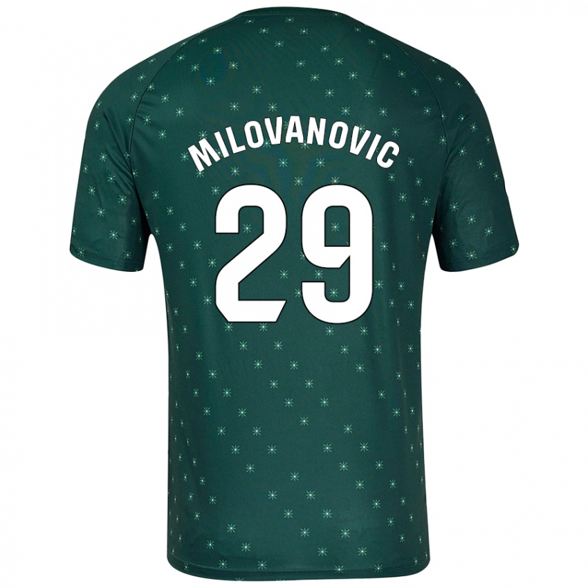 Kinderen Marko Milovanovic #29 Donkergroen Uitshirt Uittenue 2024/25 T-Shirt