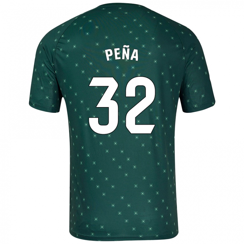 Kinderen Marcos Peña #32 Donkergroen Uitshirt Uittenue 2024/25 T-Shirt