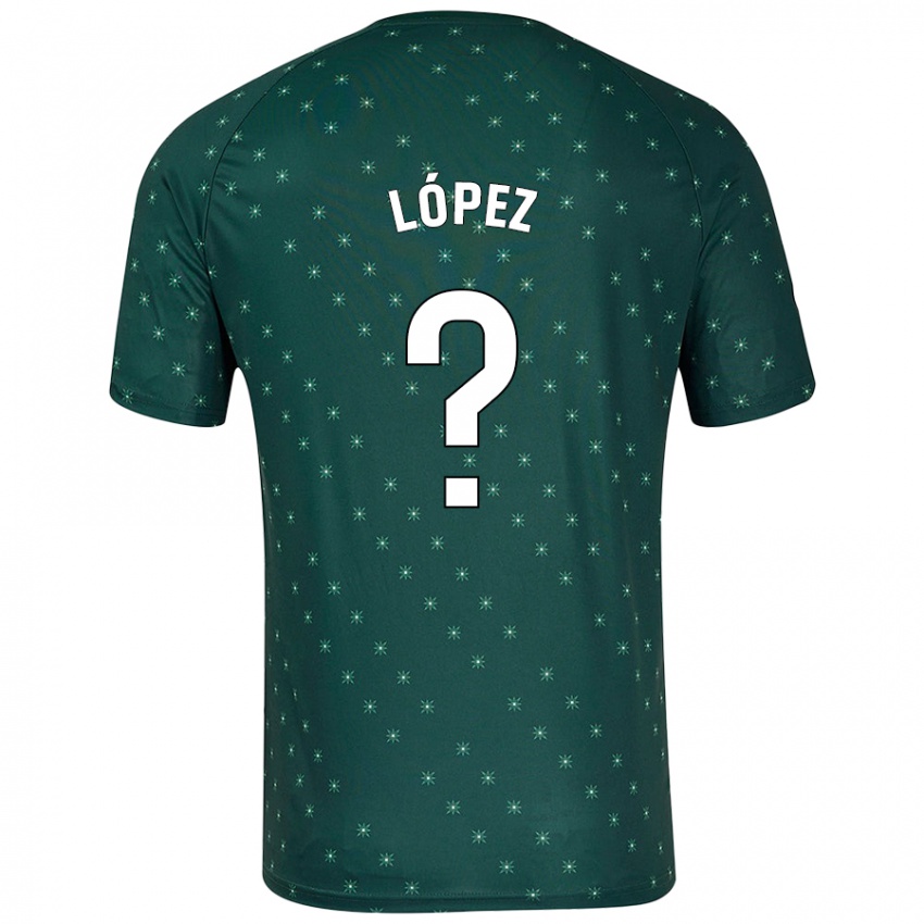 Kinderen Jesús López #0 Donkergroen Uitshirt Uittenue 2024/25 T-Shirt