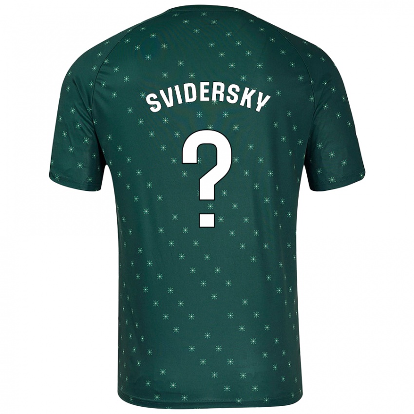 Kinderen Martin Svidersky #0 Donkergroen Uitshirt Uittenue 2024/25 T-Shirt