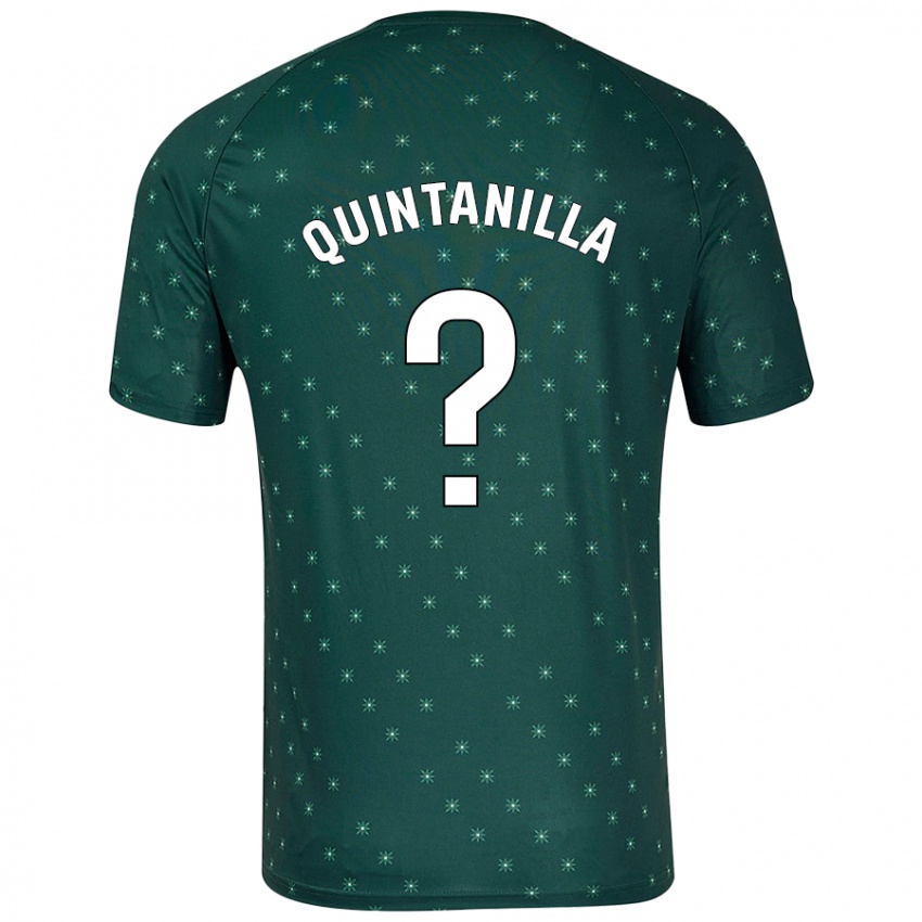 Kinderen Rubén Quintanilla #0 Donkergroen Uitshirt Uittenue 2024/25 T-Shirt