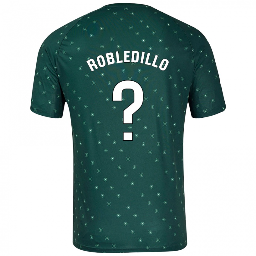 Kinderen Pedro Robledillo #0 Donkergroen Uitshirt Uittenue 2024/25 T-Shirt