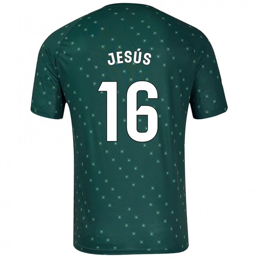 Kinderen Antonio Jesús #16 Donkergroen Uitshirt Uittenue 2024/25 T-Shirt