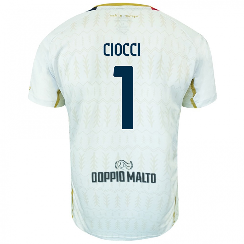 Kinderen Giuseppe Ciocci #1 Wit Uitshirt Uittenue 2024/25 T-Shirt