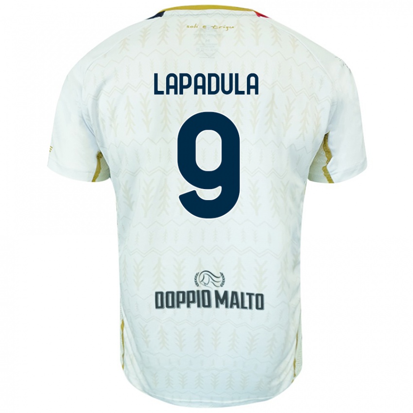 Kinderen Gianluca Lapadula #9 Wit Uitshirt Uittenue 2024/25 T-Shirt