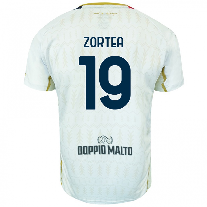 Kinderen Nadir Zortea #19 Wit Uitshirt Uittenue 2024/25 T-Shirt