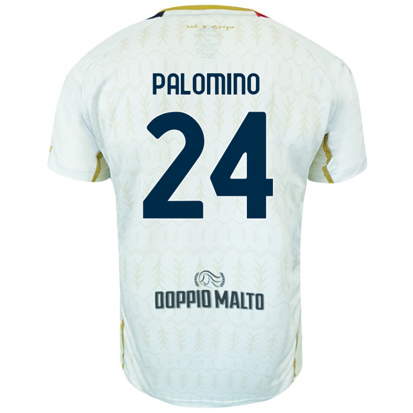 Kinderen José Luis Palomino #24 Wit Uitshirt Uittenue 2024/25 T-Shirt