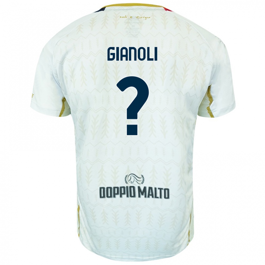 Kinderen Marco Gianoli #0 Wit Uitshirt Uittenue 2024/25 T-Shirt