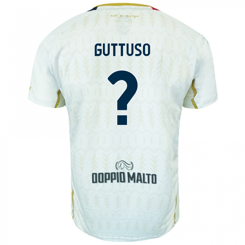 Kinderen Iacopo Guttuso #0 Wit Uitshirt Uittenue 2024/25 T-Shirt